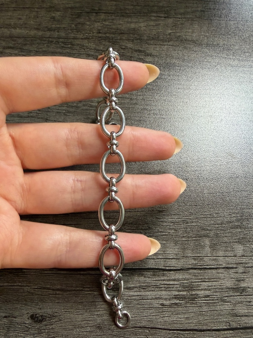 Stainless Steel Link Chain Bracelet - Picture 2 of 3